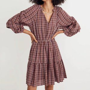 Madewell Seersucker Wrap Mini Dress